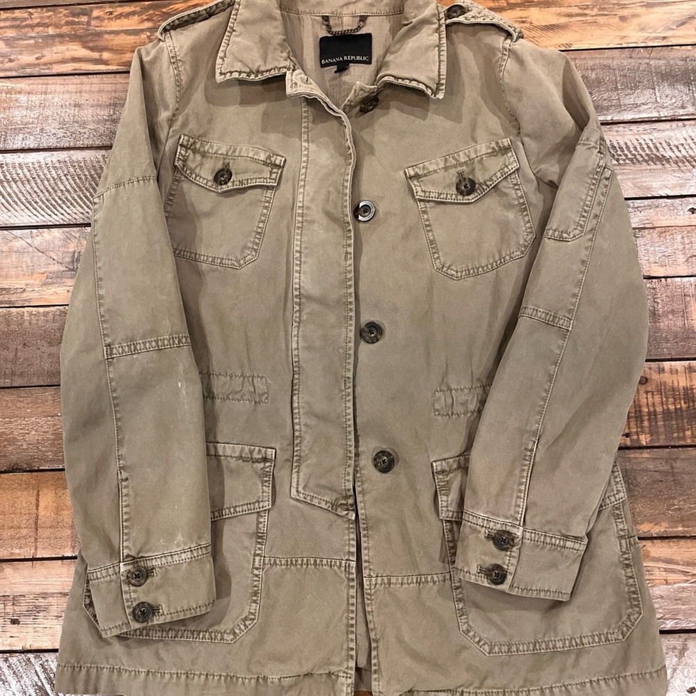 Banana Republic Khaki Utility Jacket
